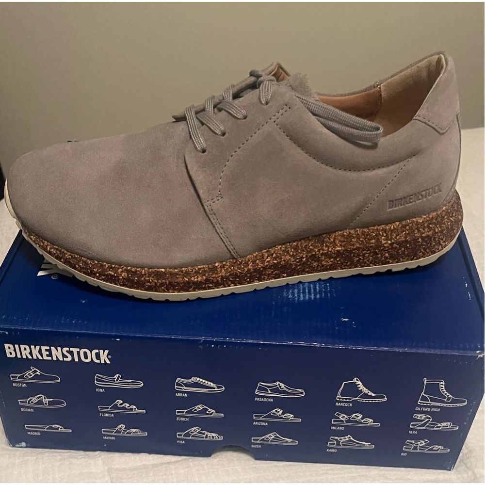 Birkenstock Wrigley Sneakers Gray Suede NEW NIB